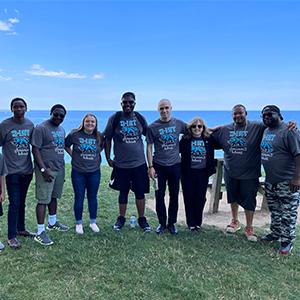 The "Rock the Polls" Dance Challenge crew filming at Edgewater Park.